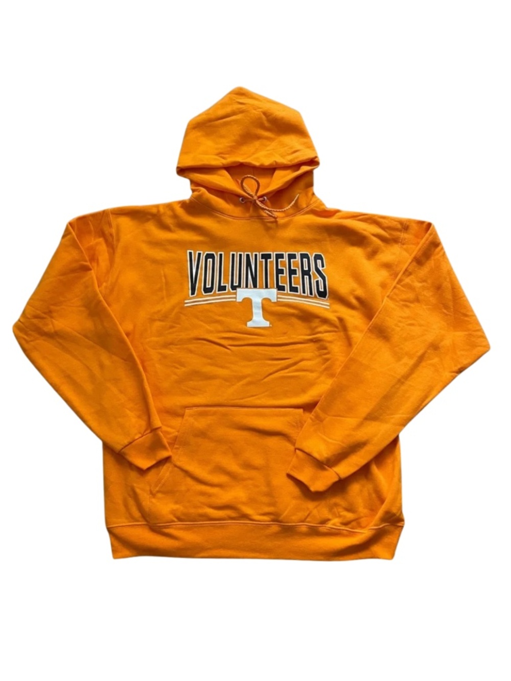 NWT Volunteers Orange Pullover Hoodie with Front Pocket, L